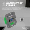 Ledvion LED Dimmer Schalter 250W 240V weiß Abdeckrahmen Produktbild-Vorschau 4