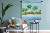 MuchoWow® Wandteppich Wandbehang Palme - Strand - Hütte Produktbild-Vorschau 4