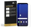 A product box for a screen protector is shown next to a smartphone with the screen protector applied. Produktbild-Vorschau