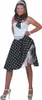 Rockabilly Rock 'n' Roll Tellerrock für Damen schwarz Produktbild-Vorschau 1