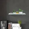 Ikodm Badregal aus Milchglas 20 × 10 cm, Glasablage aus 8 Produktbild-Vorschau 7