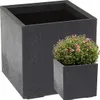 Vaso da fiori Lamela | assegno | 40cm | cemento grigio Anteprima dell’immagine prodotto 1
