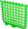 A close-up, angled view of a green plastic filter frame with a white filter material inside, set against a white background. Náhľad obrázku produktu