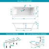 Calmwaters® Rechteck Badewannen-Set 170x75 cm mit Produktbild-Vorschau 6