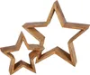 Stern zum stellen aus Mango - 2er Set / 30 + 20 cm - Holz Produktbild-Vorschau 1