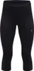 A pair of black capri-length leggings with a branded waistband. Produktbild-Vorschau