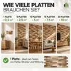 3D Wandpaneele PVC Holzoptik | Kiefer Holzblock | 20 Produktbild-Vorschau 8