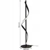XUDO LED stojací lampa Spiral Design černá matná 90 cm 20 W Náhled obrázku produktu 5