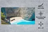 MuchoWow® Schreibtischunterlage Schiffswrack am Strand von Produktbild-Vorschau 2