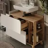 Waschbeckenunterschrank Vicco Karen Weiß/Sonoma 80 x 65 cm Produktbild-Vorschau 4