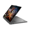 A gray Lenovo Yoga 7 2-in-1 laptop is shown at an angle, open with the screen displaying a movie poster. Produktbild-Vorschau