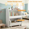 COSTWAY - Libreria a 3 ripiani per bambini con cassetto su Anteprima dell’immagine prodotto 4