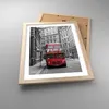 Gerahmtes Poster - Rahmen in heller Eiche - Bus england Produktbild-Vorschau 3