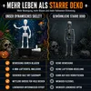 Halloween Skelett Deko 21cm, 3D gedruckte tanzende Skelett Produktbild-Vorschau 7