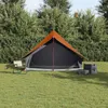 vidaXL Familienzelt mit Dach Grau und Orange 256 x 256 x Produktbild-Vorschau 3