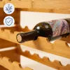 Półka na wino Relaxdays, na 45 butelek, bambus, wymiary: 68 Podgląd zdjęcia produktu 9