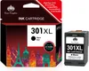 The image shows the packaging and the ink cartridge itself, with a background featuring city skyline silhouettes. Produktbild-Vorschau