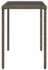 vidaXL Table de jardin avec plateau en verre Gris 115x54x74 Voir les images du produit 5