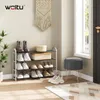 WOLTU Schuhregal Schuhablage, Ständer 4 Schicht für 16 Produktbild-Vorschau 2