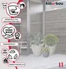 KOTARBAU® Květináč velký šedý Fiberclay Ecolite Výška 44 cm Náhled obrázku produktu 5