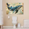 OneMillionCanvasses® - Plátna - Vintage - Velryba - Akvarel Náhled obrázku produktu 7