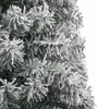 vidaXL Vianočný stromček Slim so stojanom Snowy 270 cm PVC Náhľad obrázku produktu 3