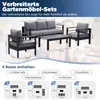 MeXo Gartenmöbelset, Loungeset Aluminium für 4-5 Personen Produktbild-Vorschau 2