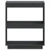 vidaXL Bücherregal Grau 60x35x71 cm Massivholz Kiefer Produktbild-Vorschau 5