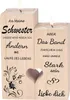 Luckyyds portacandele in legno con candele Regalo ideale Anteprima dell’immagine prodotto 1