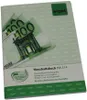 A close-up, angled view of a household accounting book with euro banknotes on the cover. Produktbild-Vorschau