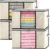 OKWISH 4 Stück Groß Aufbewahrungstasche 60x40cm Faltbare Produktbild-Vorschau 1