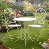 3 tlg. Bistroset “White Romance” aus Metall, weiß, Produktbild-Vorschau 2