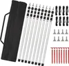 Jayseuw Stan Pole 8ks Teleskopická plachta Pole Aluminium Náhled obrázku produktu 10