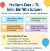 YAVE - Helium Ballongas für bis zu 30 Ballons Heliumflasche Produktbild-Vorschau 2