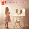 Kinderschminktisch Holz Weiß mit Spiegel & Hocker – Produktbild-Vorschau 9