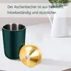 Standaschenbecher Edelstahl Aschenbecher Grün Produktbild-Vorschau 3