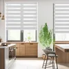Doppelrollo Fenster ohne Bohren 135x130cm grau Produktbild-Vorschau 6
