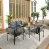 Sada zahradního nábytku Outsunny z polyrotanu – lounge set Náhled obrázku produktu 8