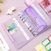 (Couleur lilas) Classeur à budget avec enveloppes zippées, Voir les images du produit 2