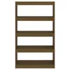 vidaXL Bücherschrank/Raumteiler Honigbraun 80x30x135,5 cm Produktbild-Vorschau 5
