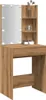 vidaXL Coiffeuse avec lampes LED Chêne Artisan 60x40x140 cm Voir les images du produit 2