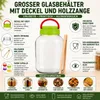 4er Set Gurkengläser 3 L mit Deckel und Holzzange – Produktbild-Vorschau 3