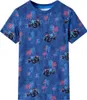 Kinder-T-Shirt Dunkelblau Melange 104 Produktbild-Vorschau 1