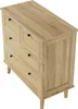 Commode Fortuna Lai avec 4 tiroirs - tiroirs en rotin, Voir les images du produit 4