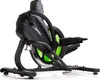 A close-up side view of a black elliptical machine with green accents, set against a white background. Podgląd zdjęcia produktu