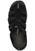A top-down view of a black KEEN sandal. Produktbild-Vorschau