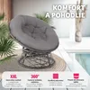 Ratanové otočné kreslo Gargano 92 x 80 x 80,5 cm Náhľad obrázku produktu 5