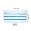 A white mop pad with blue stripes is shown against a white background, with dimensions indicated. Podgląd zdjęcia produktu
