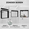 ShowerNIZR® Doucheplank Obsidian Black - Doucheplank zonder Productafbeelding-voorbeeld 6