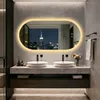 WISFOR LED zrcadlo do koupelny, oválné, 60x120 cm, oválné Náhled obrázku produktu 3